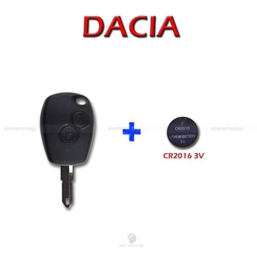 1neiSmartech Shell + Blade + Battery For Key Remote Control 2 Keys Dacia Logan Duster Express Sandero
