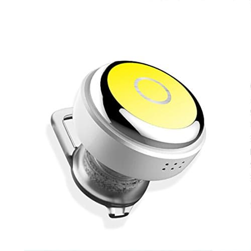 Joyeer Mini Headphone Wireless Bluethooth Earphon Voice Control Earbud Universal In-ear Sports Stereo Noise Reduction Headset with Mic for Smartphones/Ipad , yellow