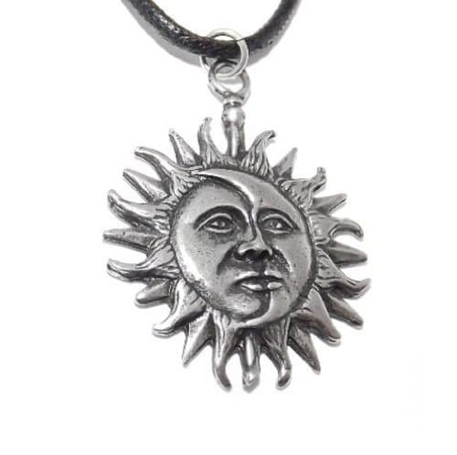 Sun and Moon Eclipse Necklace (Interesting Times Pendant)