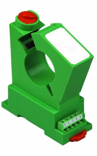 CR Magnetics CR5220S-75 Split Core Current Transducer with Single Element, 0 - 300  Output Load, 24 VDC +/-10%, 0-75 ADC Input Range, 4 - 20 mADC Output Range