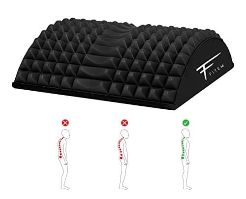 Fitem Lumbar Posture Corrector Spinal Decompression Arched Back Stretcher Massager, Relieves Muscle Pain, Stiffness, Backache and Trigger Points