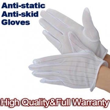 Obsidian ESD PC Computer Working Anti-static Anti-skid Gloves