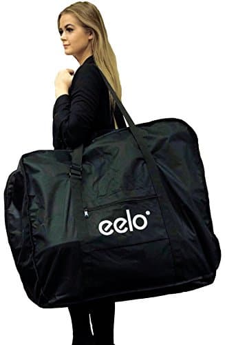 eelo 1885 Storage and Carry Bag for Folding Bikes (Black Bag)
