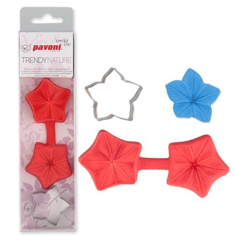 Fondant / modeling paste flowers form Petunia