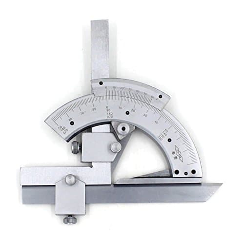 Universal Bevel Protractor 320 Degree Angular Dial Stainless Steel Angle Gauge