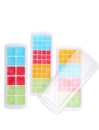 DYSS Ice Cube Tray with Lid,Ice cube maker,Ice Cube Moulds Best for Water, Cocktail and Other Drink (12-27x9.5)