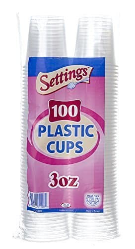 Settings 3oz Plastic Disposable Clear Cups Cups 2 by Settings