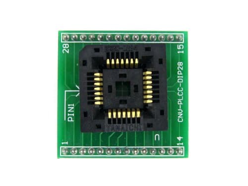WavesharePLCC28 TO DIP28 Yamaichi IC Programming Adapter Test & Burn-in Socket for for PLCC28 Package 1.27mm Pitch