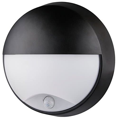Round Ceiling Light with Eyelid Oasis Sensor LED – Black, 14
