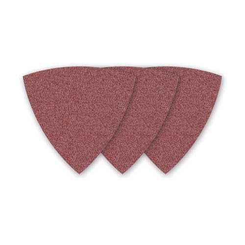 25 MENZER Hook &amp; Loop Sanding Sheets for Triangle Sanders red – 82 mm – Grit 36