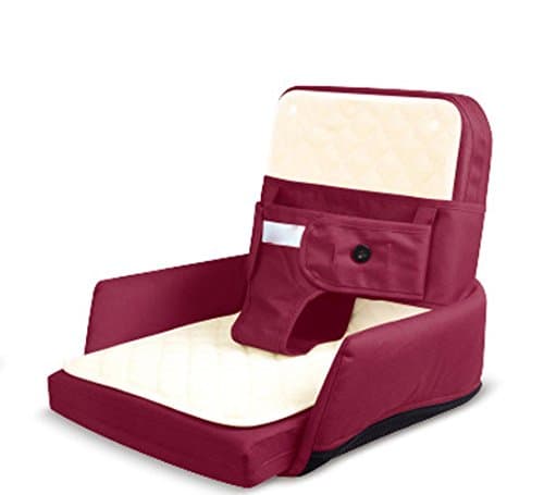 PRDX Baby Cot&amp; Multi-function Baby Crib Baby's Dining Chair, Booster Seat, Islation of Bed, Foldable, a Convenience for Mom and Newborn , Red