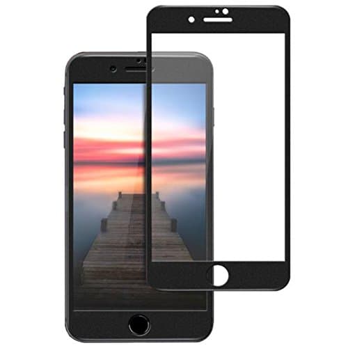 XINRD iPhone 7/8 Plus Matte Full Screen Protector Soft edge Scratch Resistant Anti-fingerprint Anti-Glare 9H 0.26mm Tempered Glass Protective Film fit iPhone 7/8 Plus 5.5" Black