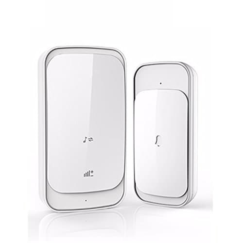 Wireless Doorbell IP44 Waterproof With Touch Type 280M Range 58 Melodies To Choose 4-Level Volume And LED Flash For Home Office Hotel,White