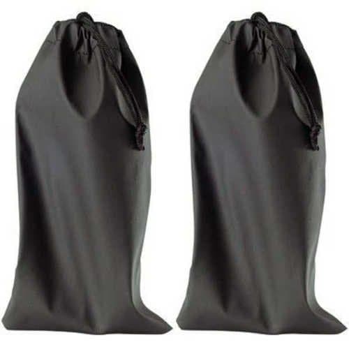 2x Black Drawstring Sunglasses Optical Frame Pouch Case