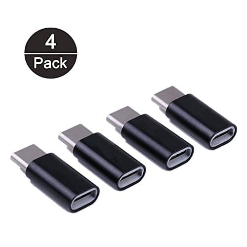 C ADAPTER MICRO USB (4 Pieces), Iliebe Type C with OTG Converter 56 K Resistance Type C for Samsung Galaxy S8/S8 +, Pixel Plus 2/3, P9, MacBook Pro Chromebook LG HTC Huawei Nokia Nexus, etc.