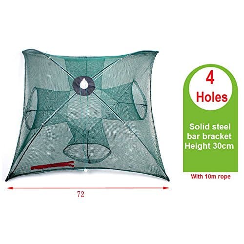 Automatic Fishing Net Cage Solid Thick Four Sides and Four Holes