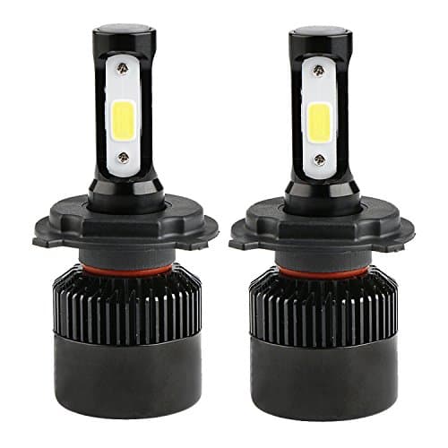 LED Headlight Bulbs All-in-One Conversion Kit H4 LED High Low Beam 8000Lm 55W 6000K Diamond White Led Chip Super