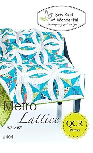 Metro Lattice Quilt Pattern: A Contemporary Quilt Design Pattern Using the Quick Curve Ruler By Sew Kind of Wonderful by Sew Kind of Wonderful