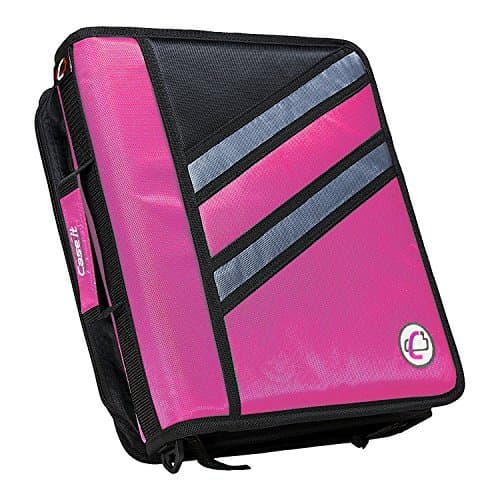 Case-it Z-Binder Two-in-One 1.5-Inch D-Ring Zipper Binder Z-176