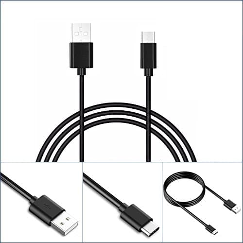 Accessory Land Sync &amp; Charger USB Type C Data Lead Cable for Samsung Galaxy S8 / S8 + Plus / A3 / A5 / A7 2017, LG G6 / G5 / V20, Google Pixel / Pixel XL, Nexus 5X / 6P, OnePlus 2/3, HTC 10, Huawei P8 P9 P10, Sony Xperia XZ Premium / X compact Smartphones devices USB-A to USB-C charging (0.25M Meter, Black)