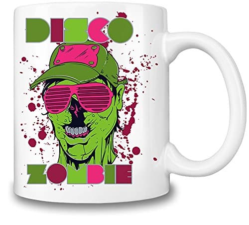 Disco Zombie Coffee Mug Ceramic Coffee Tea Beverage Kitchen Mugs By Mama Brand