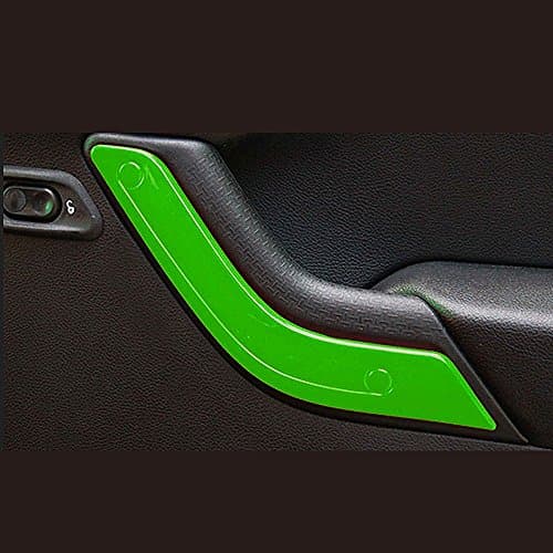 Interior Decoration Handle Cover Trim, ABS Grab Handle Inserts Kits (Green)