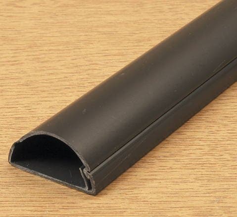 DLine 75cm 16x8 Black Cable Covers Conduit for thin speaker wire