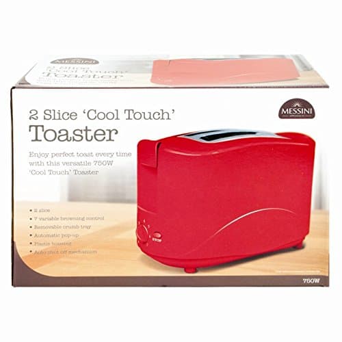 2 Slice Cool Touch Toaster (Red)