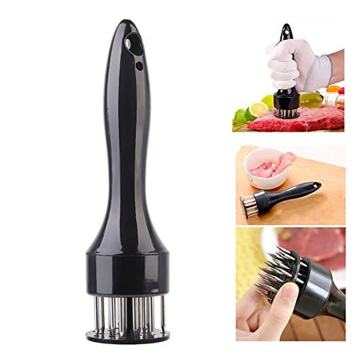 Meat Tenderizer Stainless Steel Needle, Professional Sharp Blade Tenderiser Kitchen Cooking Tool for Steak, Beef, Steak, Chicken, Pork and Veal