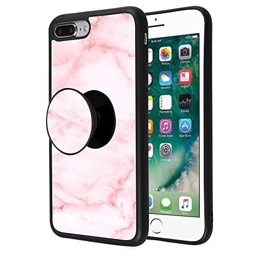 iPhone 7 Plus/iPhone 8 Plus Case With Stand, Sangkoo Pink Marble Fashion Personalized Design TPU Material For iPhone 7 Plus/iPhone 8 Plus