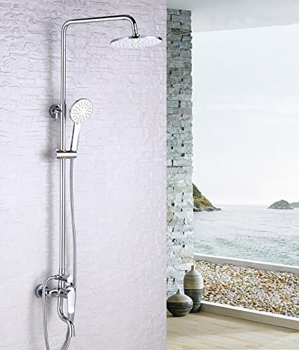 Round Shower Set Pressurized Water Copper Thickened Third Gear Adjustment Under The Water Honeycomb Bubbler