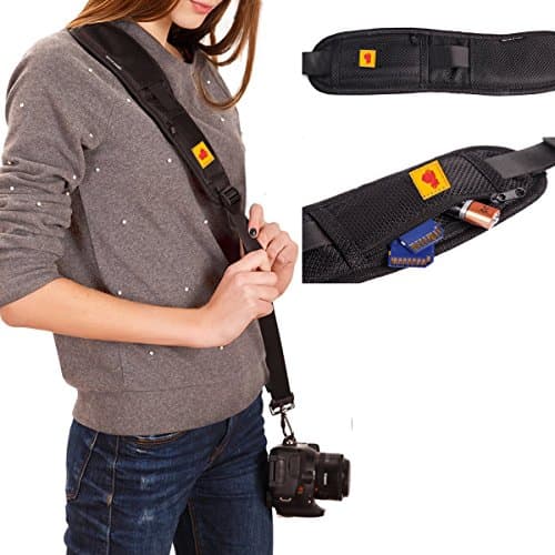 Antislip Camera Shoulder Strap Quick Release and Safety Tether or All DSLR Camera Mirrorless Cameras Canon Nikon Sony Pentax Leica Fuji