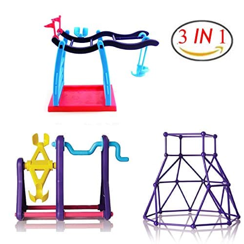 Interactive Baby Monkey,Interactive Baby Monkey Jungle Swing Gym Playset + Interactive Baby Monkey Climbing Stand +Intelligence Sticks Educational Building For Fingerlings Monkey