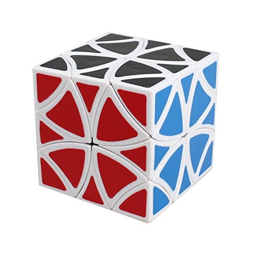 Dodolive Curvy Cube Magic Speed Cube Eco-friendly Plastics Anti-POP Structure Puzzle Cube,White