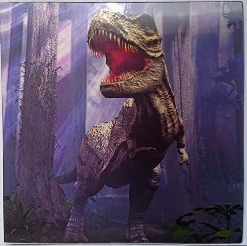 3D Design Greetings Card T-Rex Scene