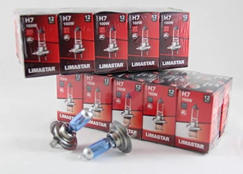 10 x H7 HALOGEN BULB LIGHT 100 W 12 V Blue Filing Cabinet for Seat Alhambra (710), Altea (5P1) Altea XL (5P5, 5P8), Arosa 6H