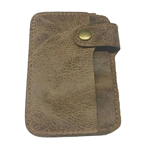 Slim Wallet RFID Front Pocket Wallet Minimalist Secure Thin Credit Card Holder- Genuine Leather