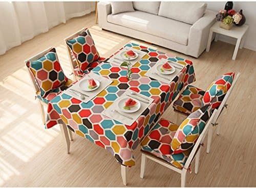 Table table tablecloth beautiful tablecloth Pope Wallpaper   Cotton Rectangular Table Cloth Japanese-style Thickening Canvas Cover Towel Hotel hotel tablecloth durable ( Size : 140*220cm )
