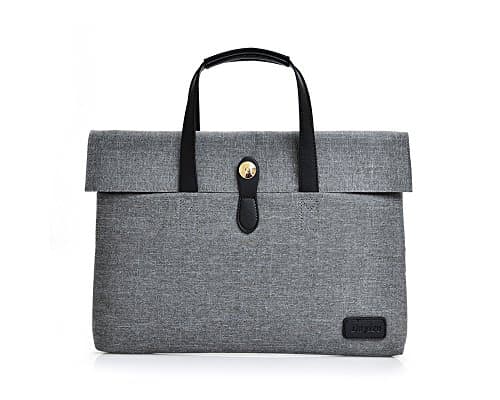 Zikken 14 Inch Laptop Bag with Handle / Notebook Computer Case / Portable Carrying Case Bag For Acer / Asus / Dell / Lenovo / HP / Samsung / Sony / Toshiba (Gray)