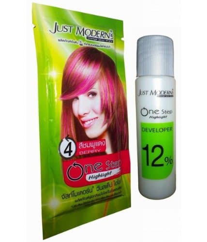 Hair Bleaching Highlight Dye One Step Berry Pink