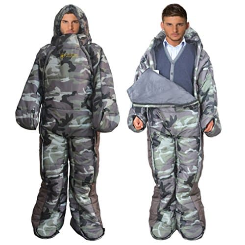 Comfortable, Light, Portable, Easy To Compress, Envelopes, Sleeping Bags With Compressed Bags, Outdoor Sleeping Bags, Hospital Vigils, Temporary Human Mummies,Green Camouflage,Camouflage L Code