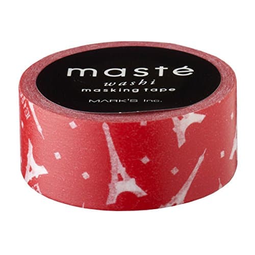 Maste Red Eiffel Washi Masking Tape
