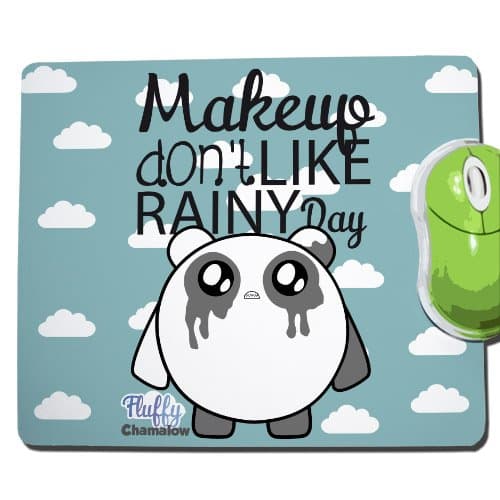Just Don't Like Rainy Day Medium Mouse Pad Fluffy Chamalow – Chamalow Shop