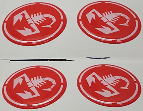 55 mm Red Tuning 3d Effect 3 M Lathes Studs Cap Hub Cap Stickers Stickers for Alloy Rims X 4 Pieces