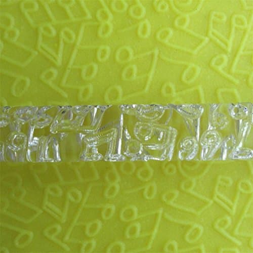 LYNCH Acrylic Rolling Pin Musical Note Textured Embossing Cake Tools