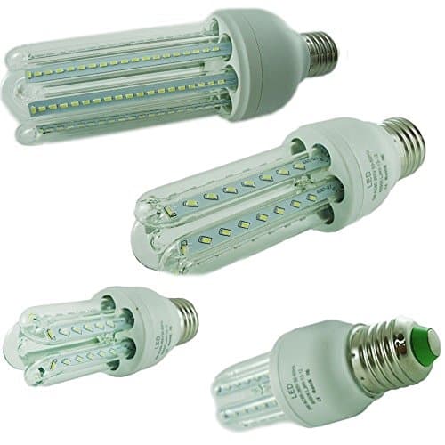 SET PF 4 X LED BULB E27 BASE 12W = 120W COOL WHITE LIGHT 6500K LONG-LASTING LATEST GENERATION LED, ULTRA BRIGHT AND EFFICIENT