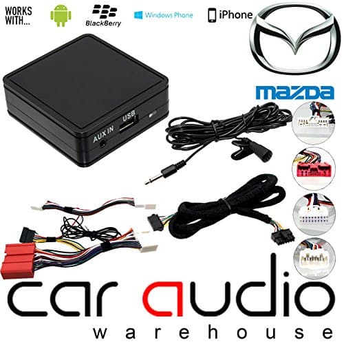 Mazda 3 5 6 CX-7 - Bluetooth Streaming iPhone - Smartphone - Android Aux In Music Interface &amp; Handsfree Calling Adaptor