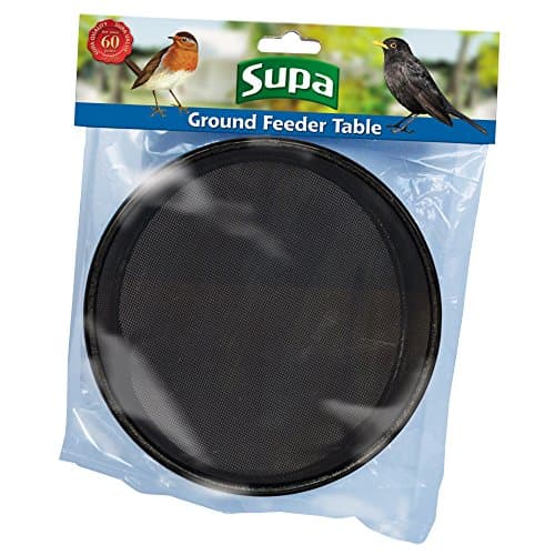 Supa Ground Feeder Bird Table (One Size) (Black)