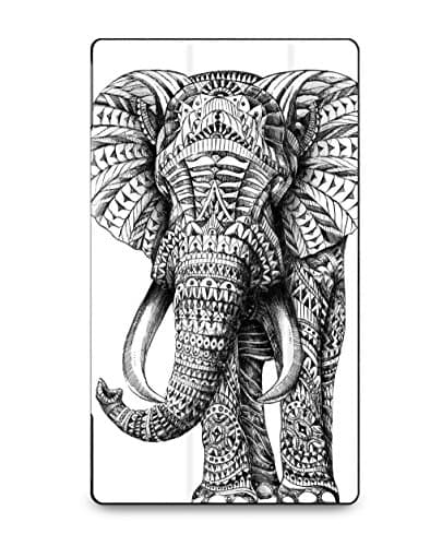 caseable Fire HD 10 Cover (5th Generation - 2015 Release), Ornate Elephant