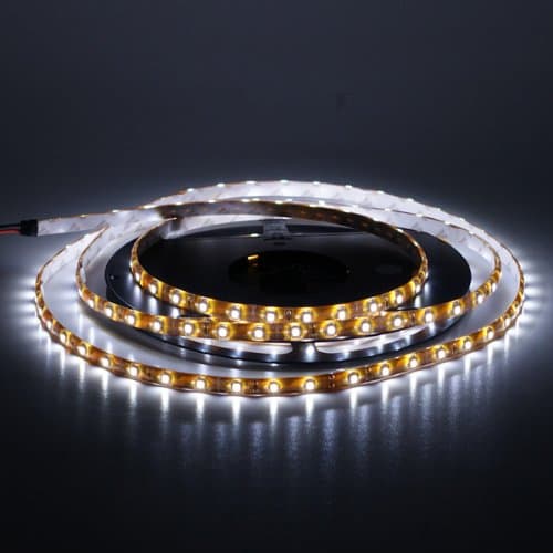 1 x 1m Cool White 60 LED 12v DC Under Cabinet Self Adhesive Strip Lights & 12w LED Driver Transformer
